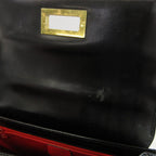 Celine Vintage Handbag Shoulder 2-Way Leather One Handle Turnlock Logo Gold — view 8