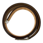 Louis Vuitton Monogram Line 90 Brown Silver Metal Belt — view 2