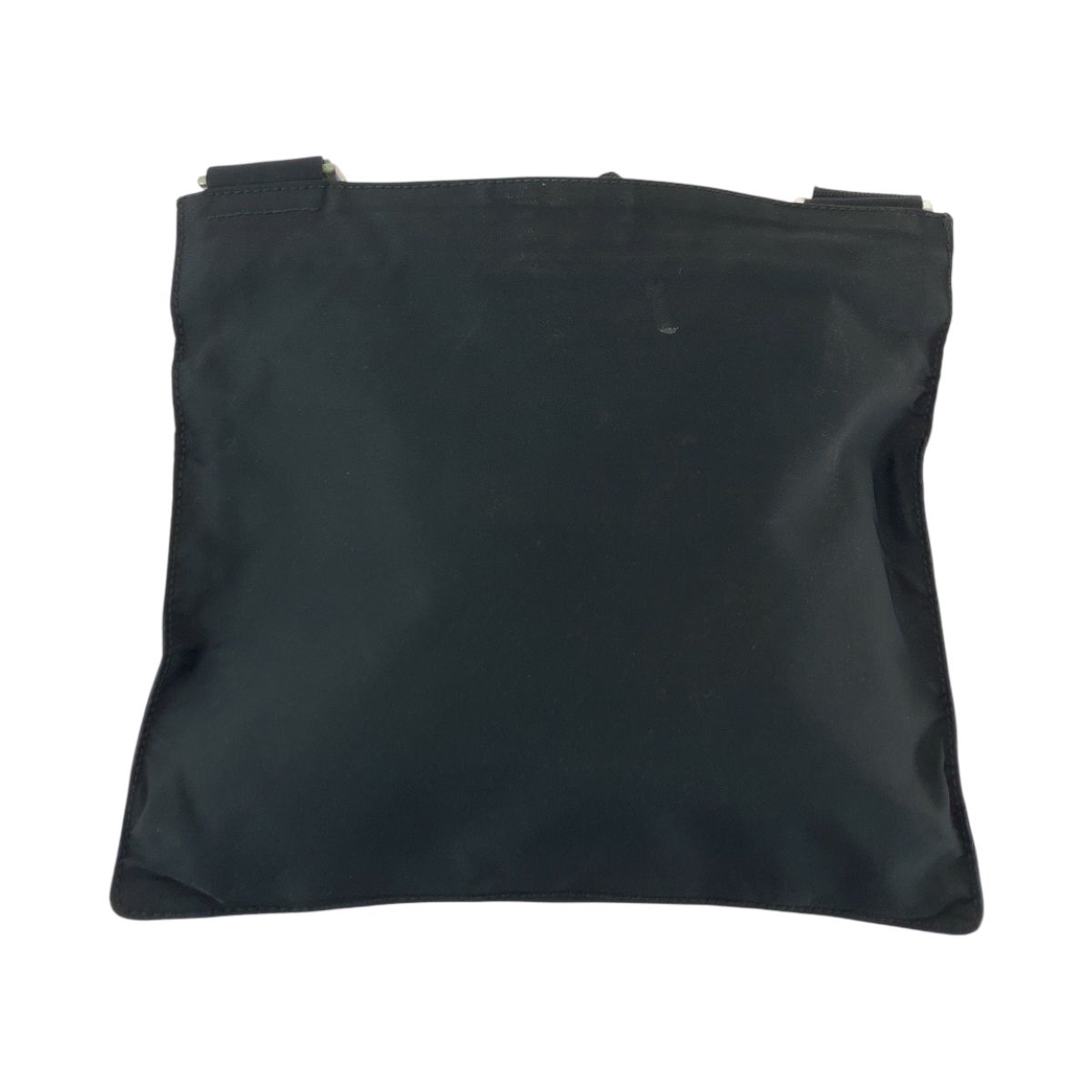 Prada Tessuto Black Silver Nylon Shoulder Bag — view 2