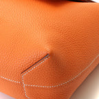 Hermes Cabas Sellier 31 Bag Taurillon Clemence Orange — view 7