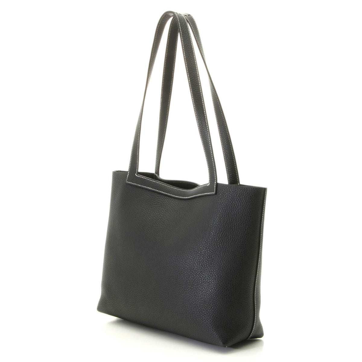 Hermes Cabas Sellier 31 Bag Taurillon Clemence Black — view 2