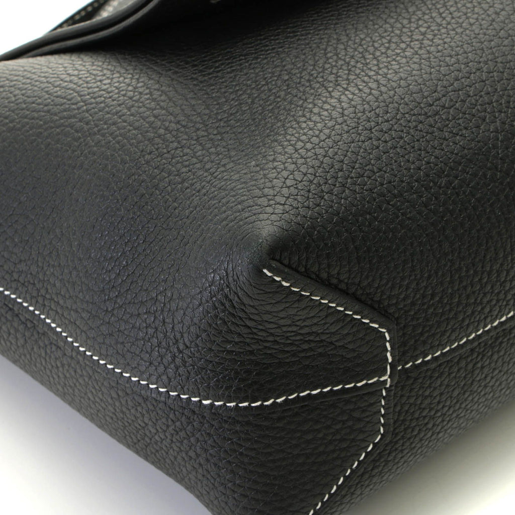 Hermes Cabas Sellier 31 Bag Taurillon Clemence Black — view 6