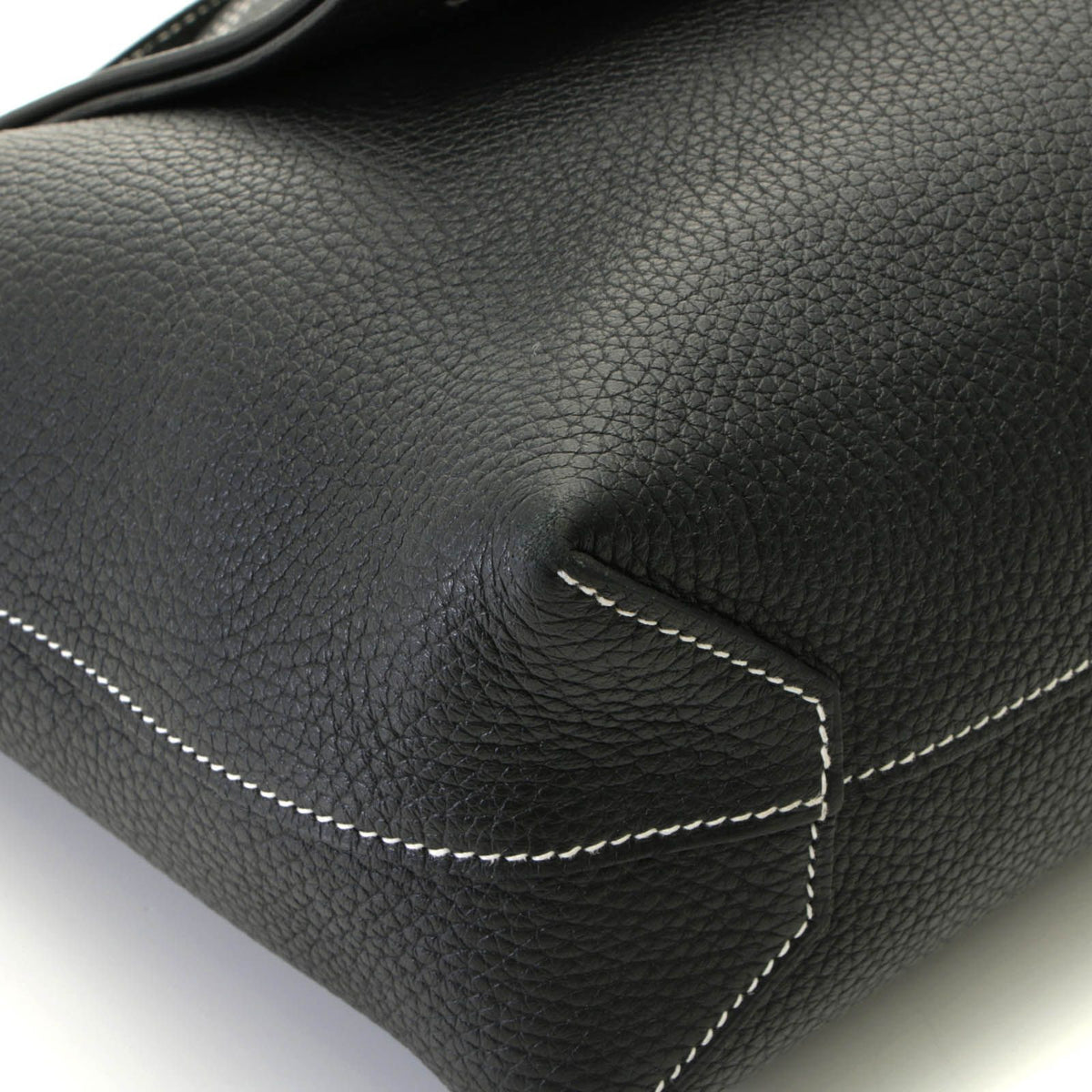 Hermes Cabas Sellier 31 Bag Taurillon Clemence Black — view 6