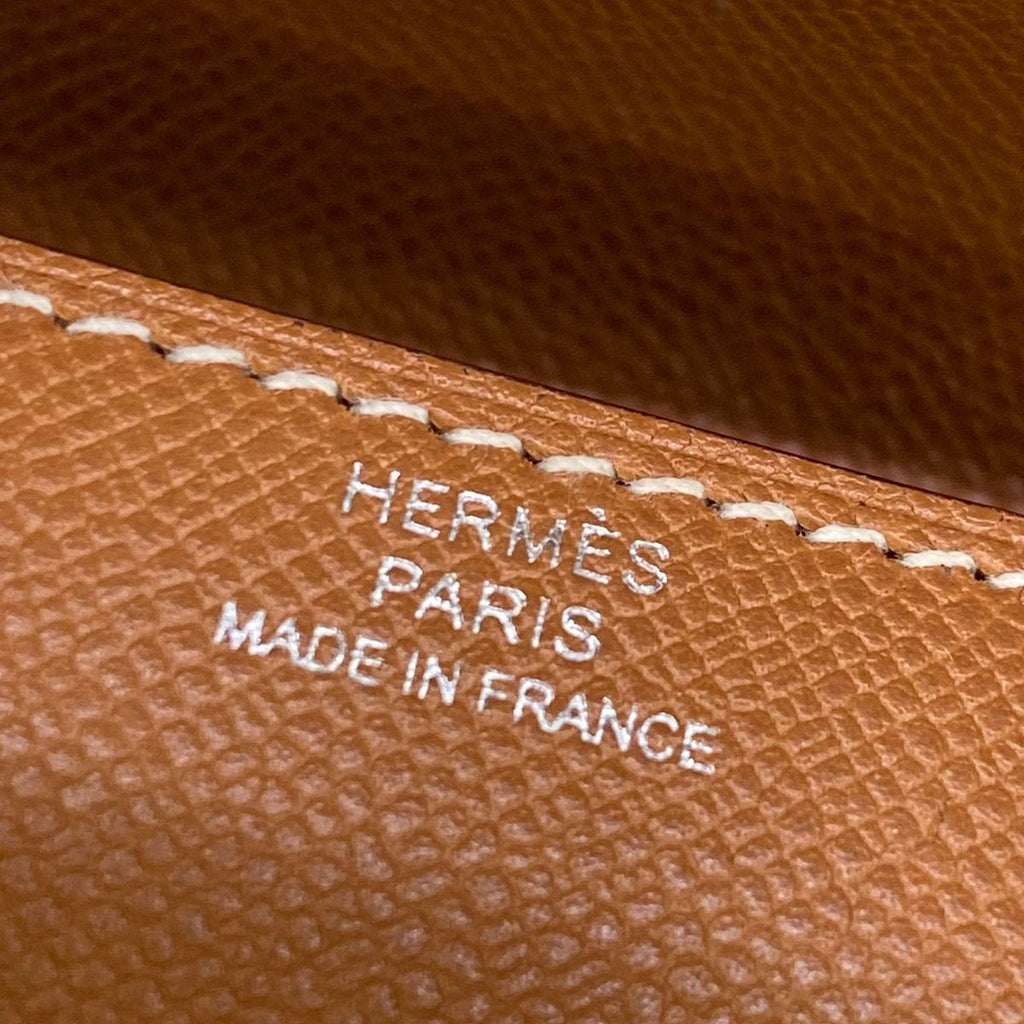 Hermes Wallet Kelly Pocket Slim Gold Silver — view 6