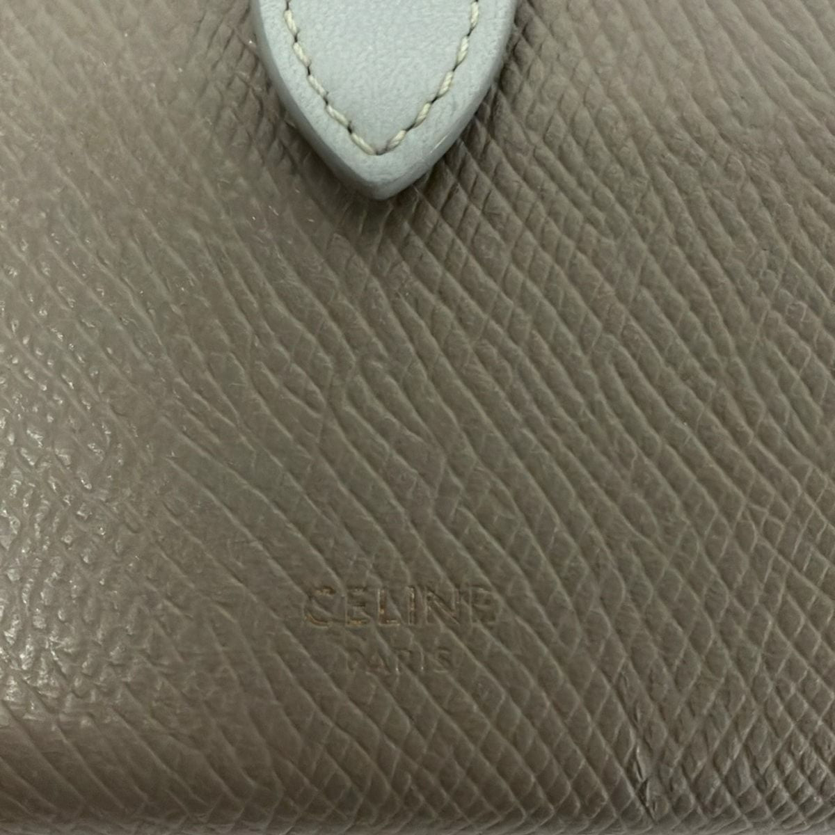 Celine Bifold Wallet Medium Strap Pebble Mineral — view 5