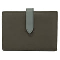 Celine Bifold Wallet Medium Strap Pebble Mineral