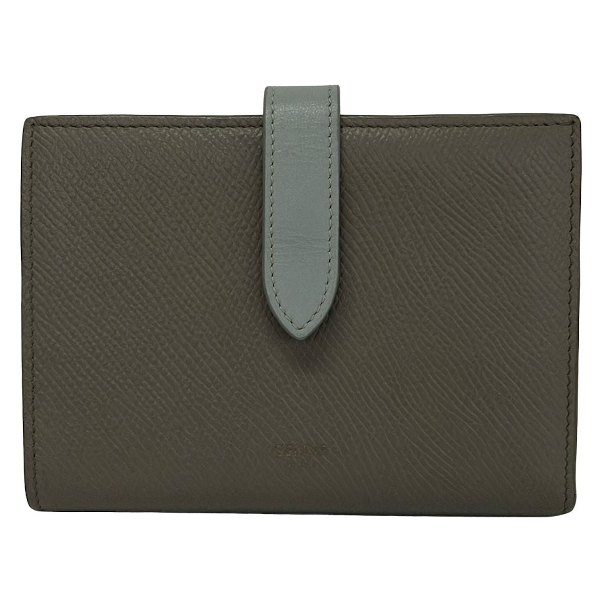 Celine Bifold Wallet Medium Strap Pebble Mineral