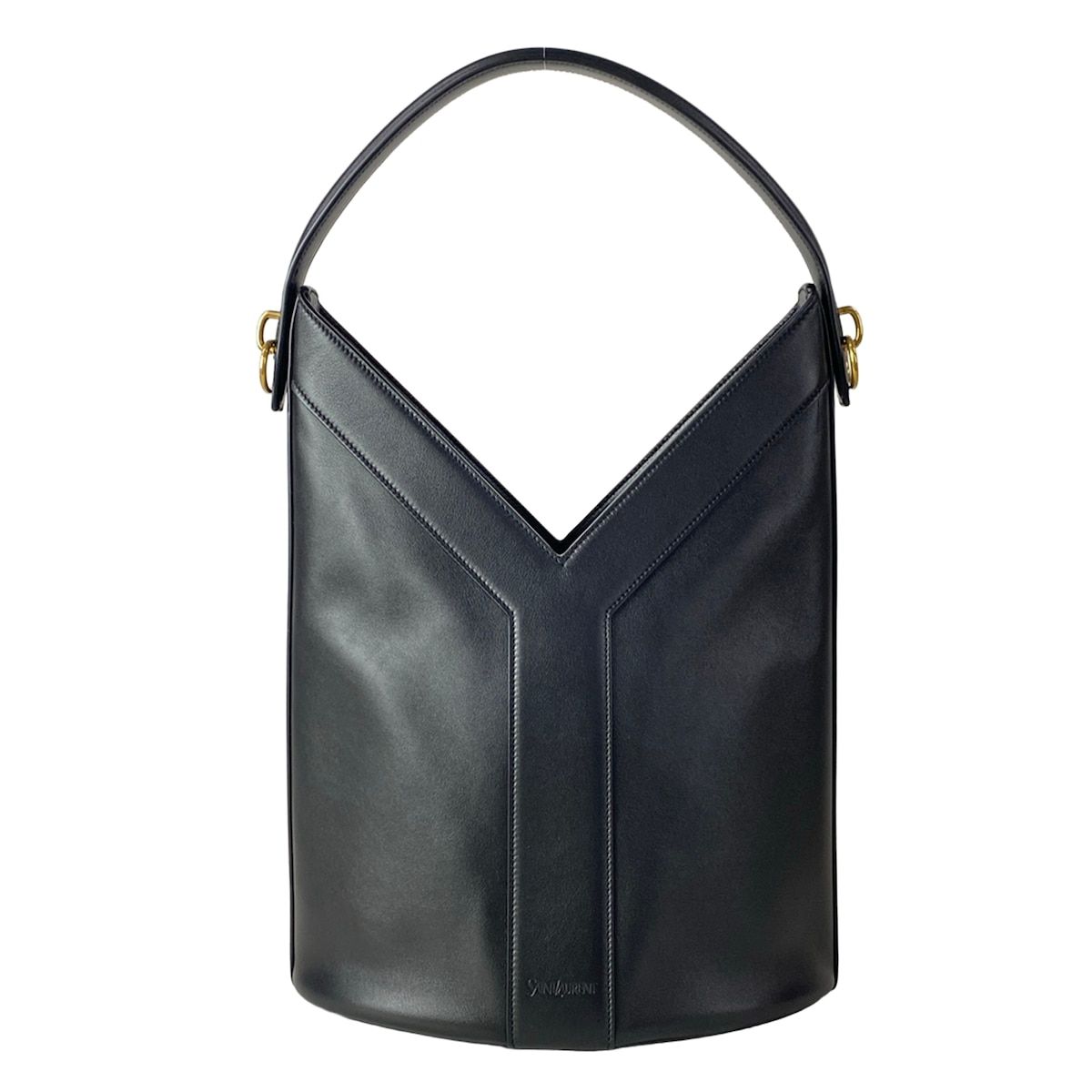 Saint Laurent Paris Handbag Top Handle Black Leather