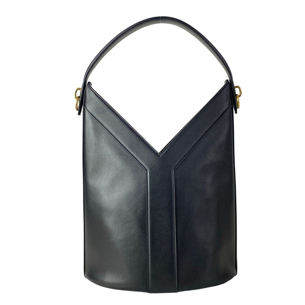 Saint Laurent Paris Handbag Top Handle Black Leather — view 3