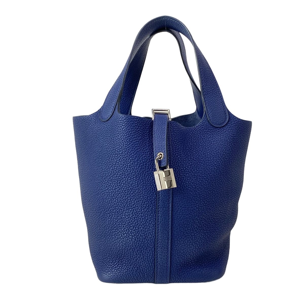 Hermes Handbag Picotin Lock PM Blue Silver — view 2