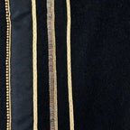 Hermes Shawl Black Gold Cashmere Scarf — view 4