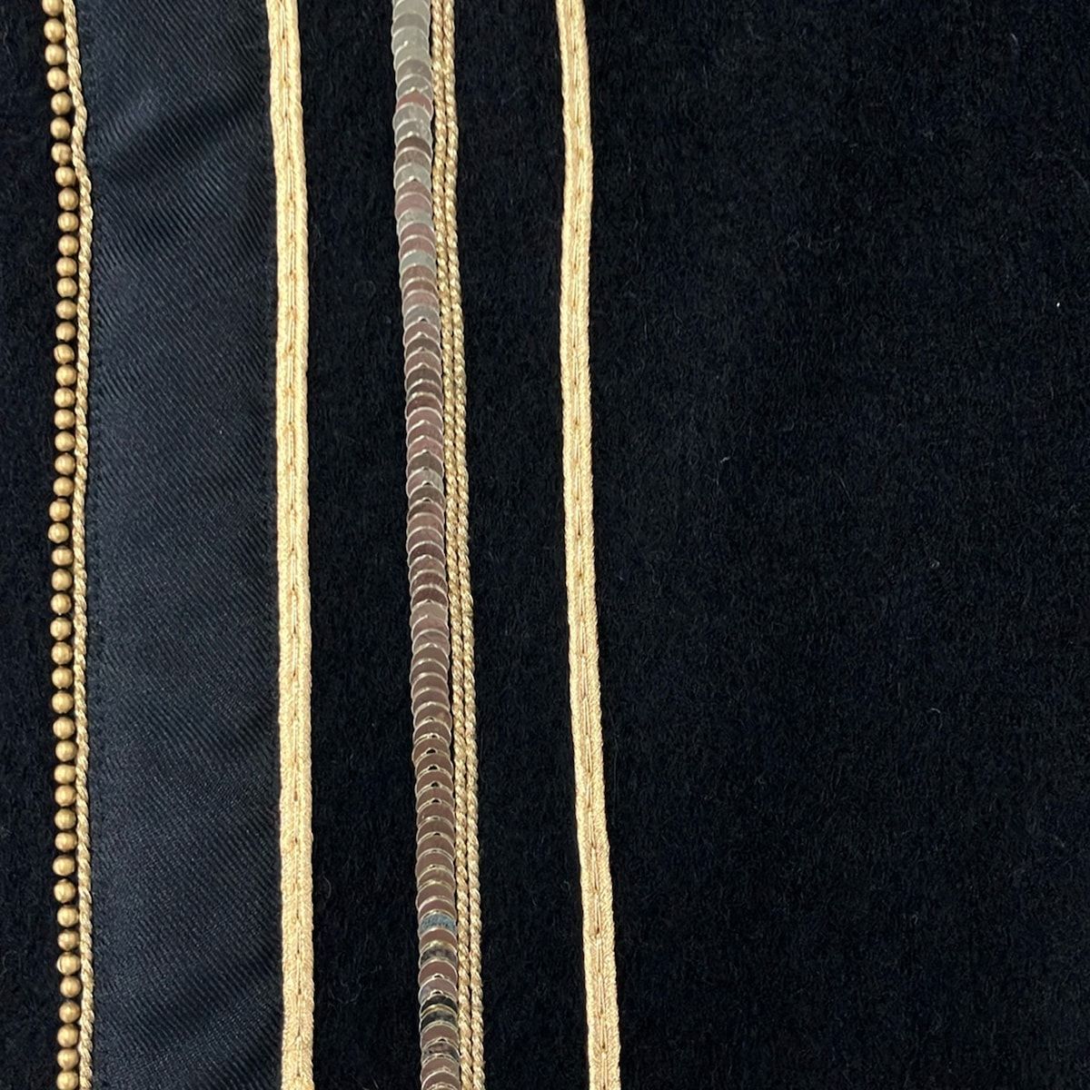 Hermes Shawl Black Gold Cashmere Scarf — view 4
