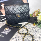 Chanel CC Logo Quilted Chain Shoulder Bag Vintage — view 2
