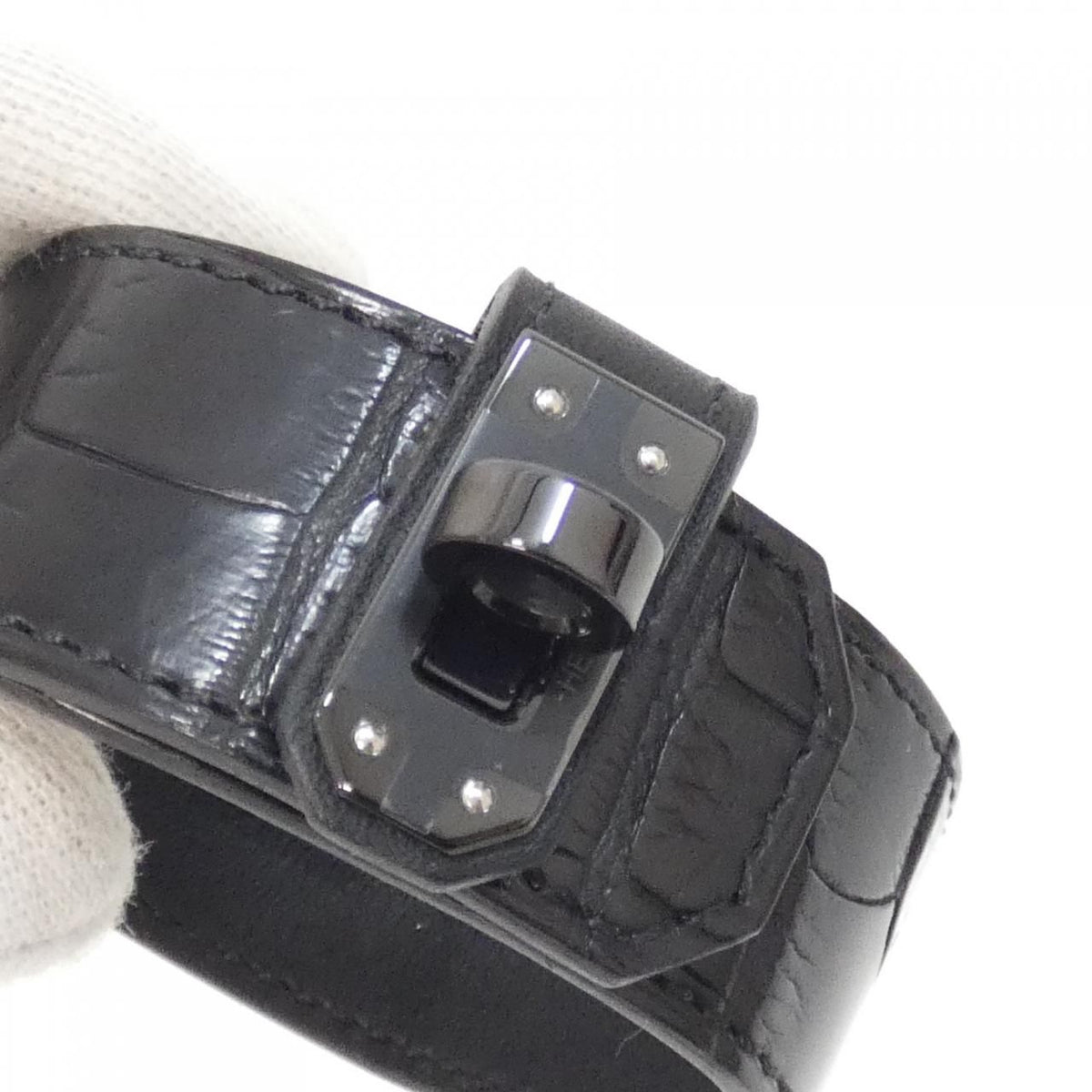 Hermes Kelly Twist So Black Bracelet — view 3