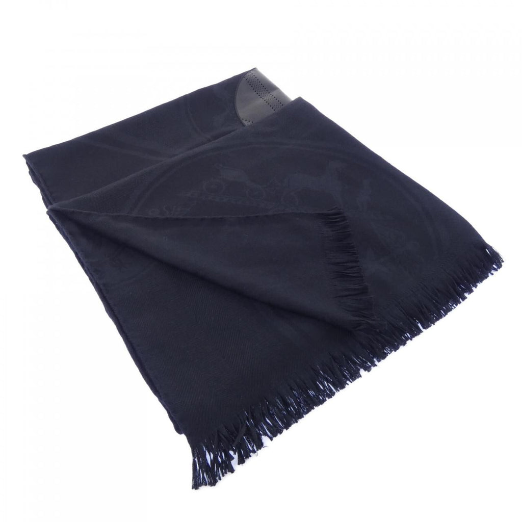 Hermes Stole Scarf Black
