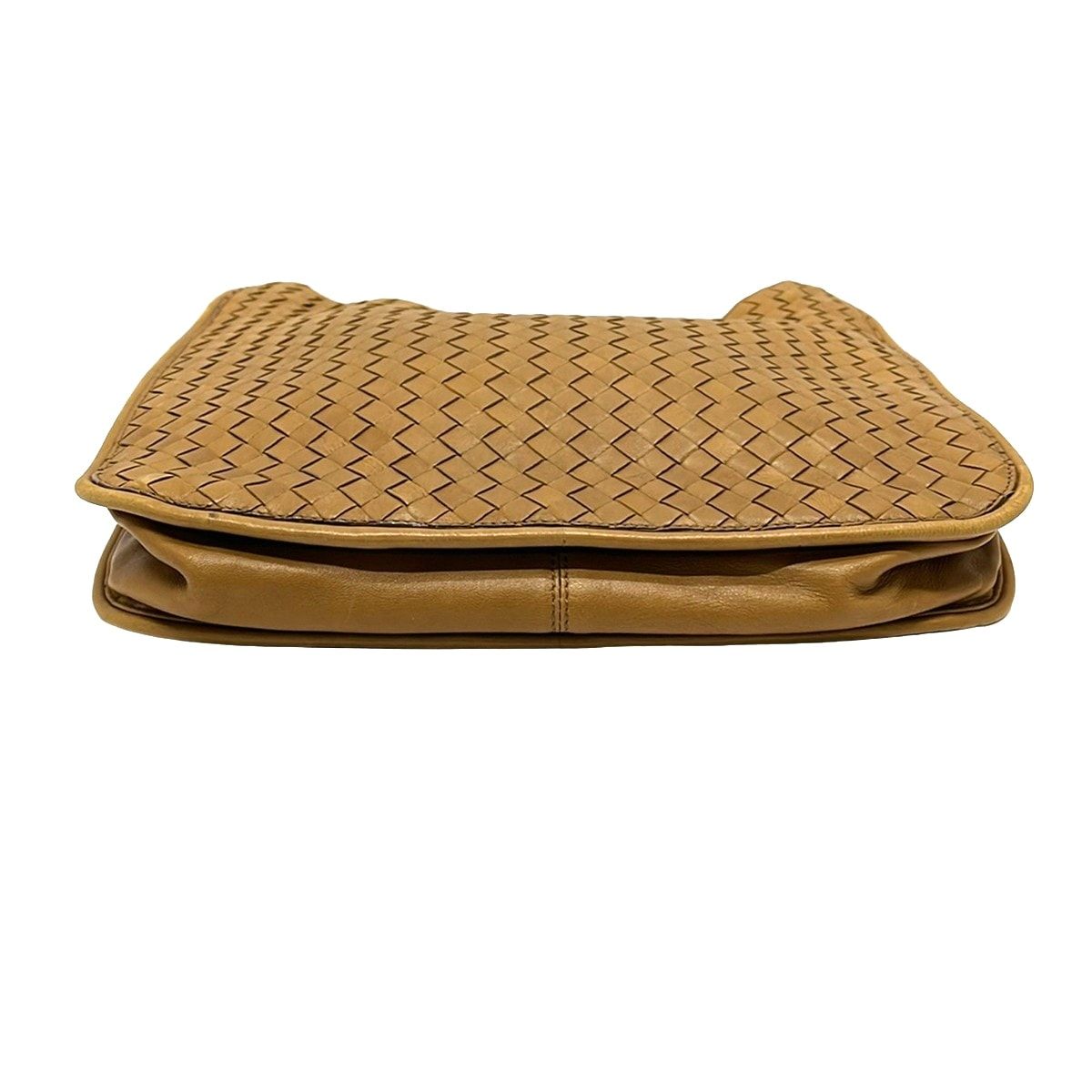 Bottega Veneta Shoulder Bag Intrecciato Light Brown Leather — view 5