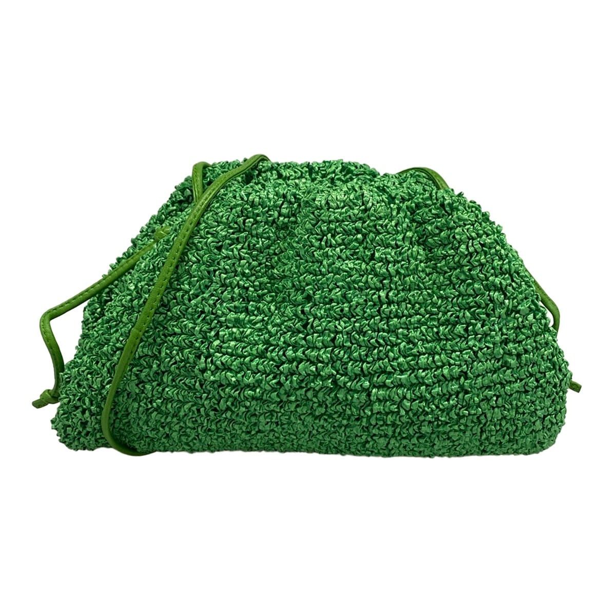Bottega Veneta Shoulder Bag Mini the Pouch Green Leather