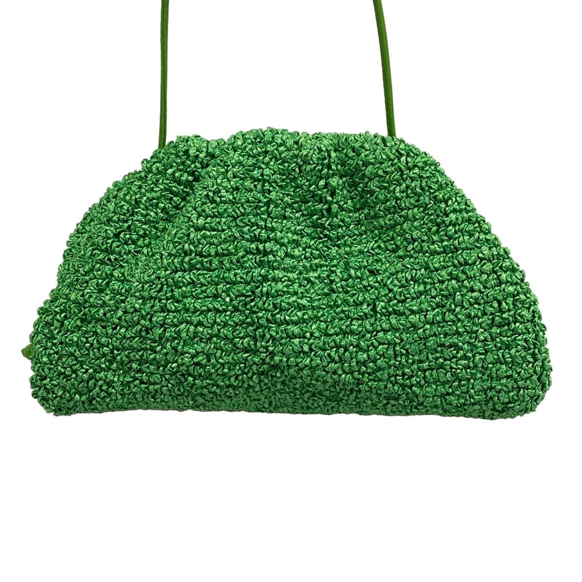 Bottega Veneta Shoulder Bag Mini the Pouch Green Leather — view 3