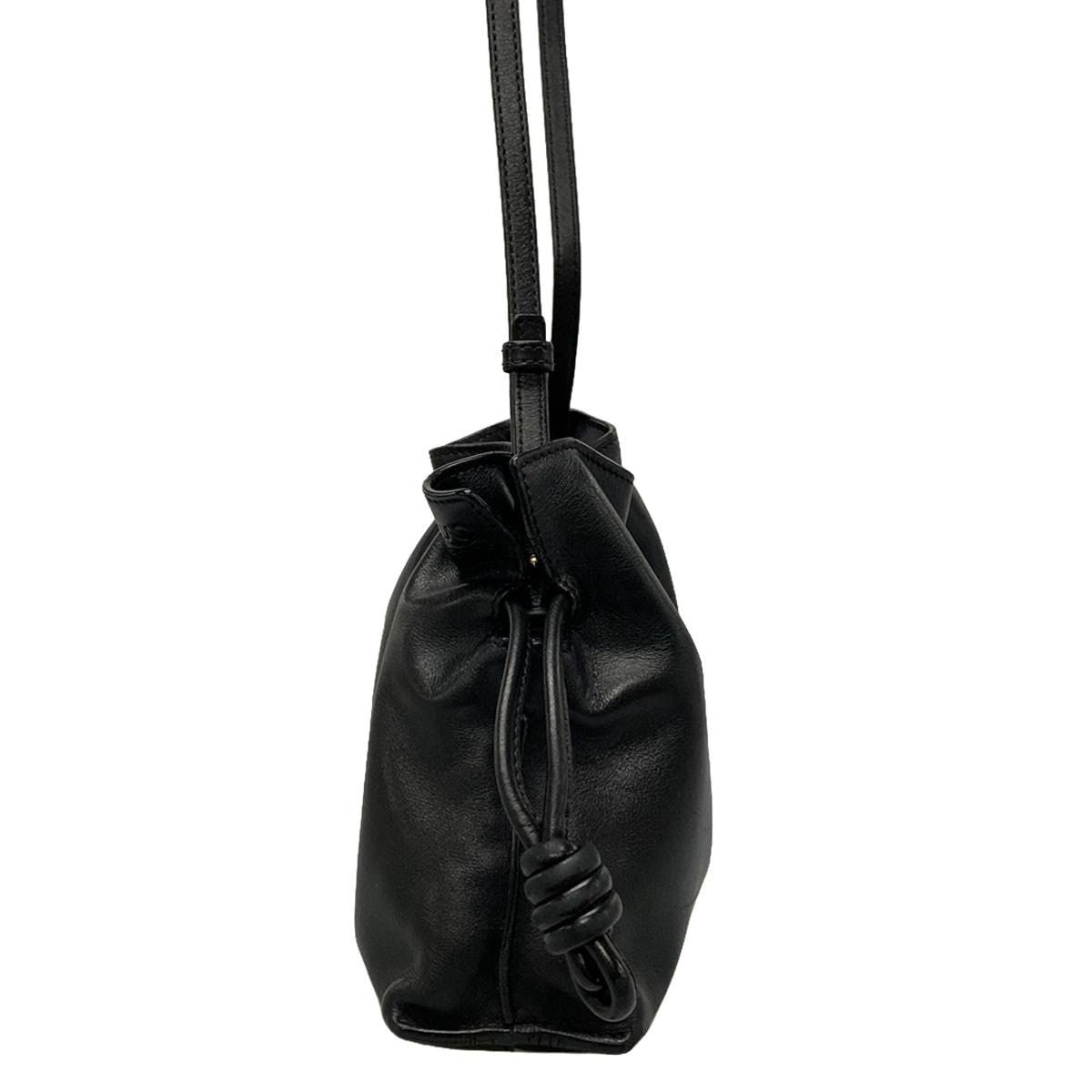 Loewe Shoulder Bag Flamenco Black Strap for Another Model Leather — view 4