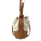 Loewe Shoulder Bag Balloon Medium Ivory Tan Drawstring 2-Way — view 2
