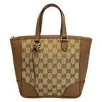 Gucci Tote Bag Bree Beige Leather