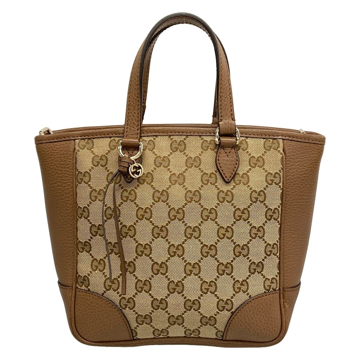 Gucci Tote Bag Bree Beige Leather