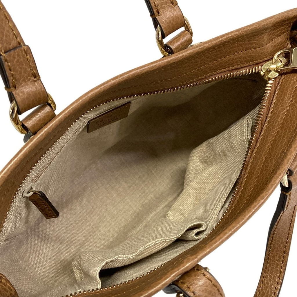 Gucci Tote Bag Bree Beige Leather — view 7