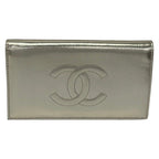 Chanel Wallet Gold CC Logo Leather