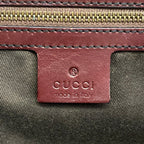 Gucci Handbag Bamboo Barrette Beige Bordeaux Leather — view 8