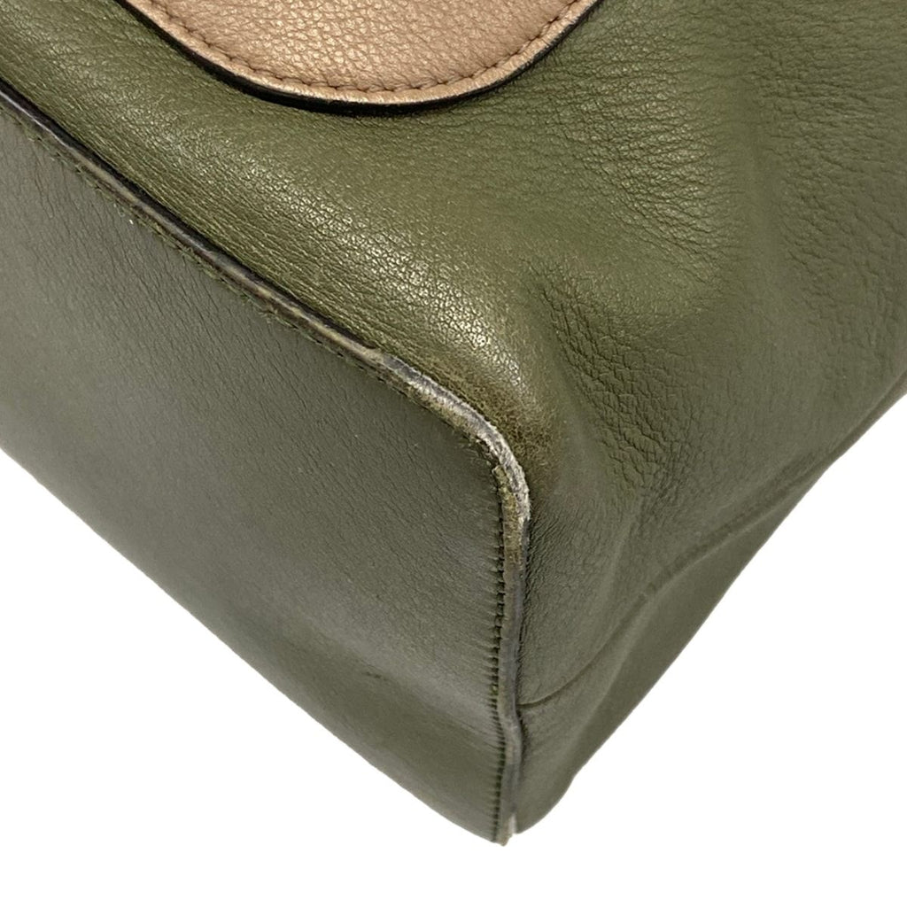 Loewe Backpack Goya Khaki Light Brown Leather — view 6