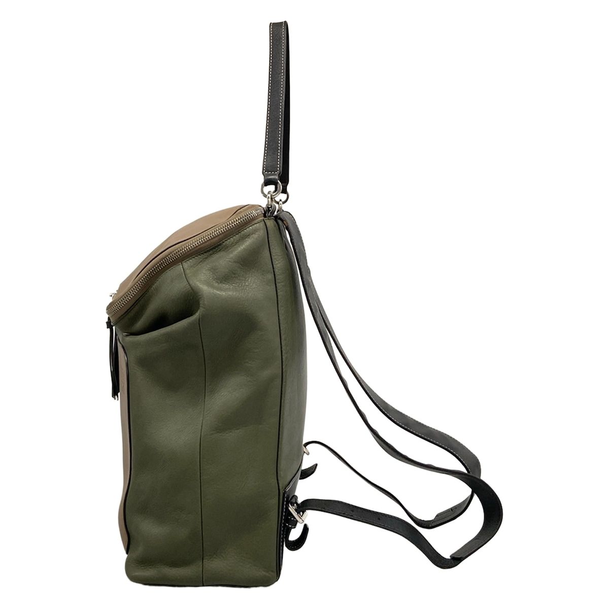 Loewe Backpack Goya Khaki Light Brown Leather — view 4