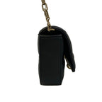 Dior Shoulder Bag Cannage Stitch Black Smartphone Pochette Chain Leather — view 2