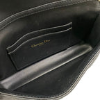 Dior Shoulder Bag Cannage Stitch Black Smartphone Pochette Chain Leather — view 7