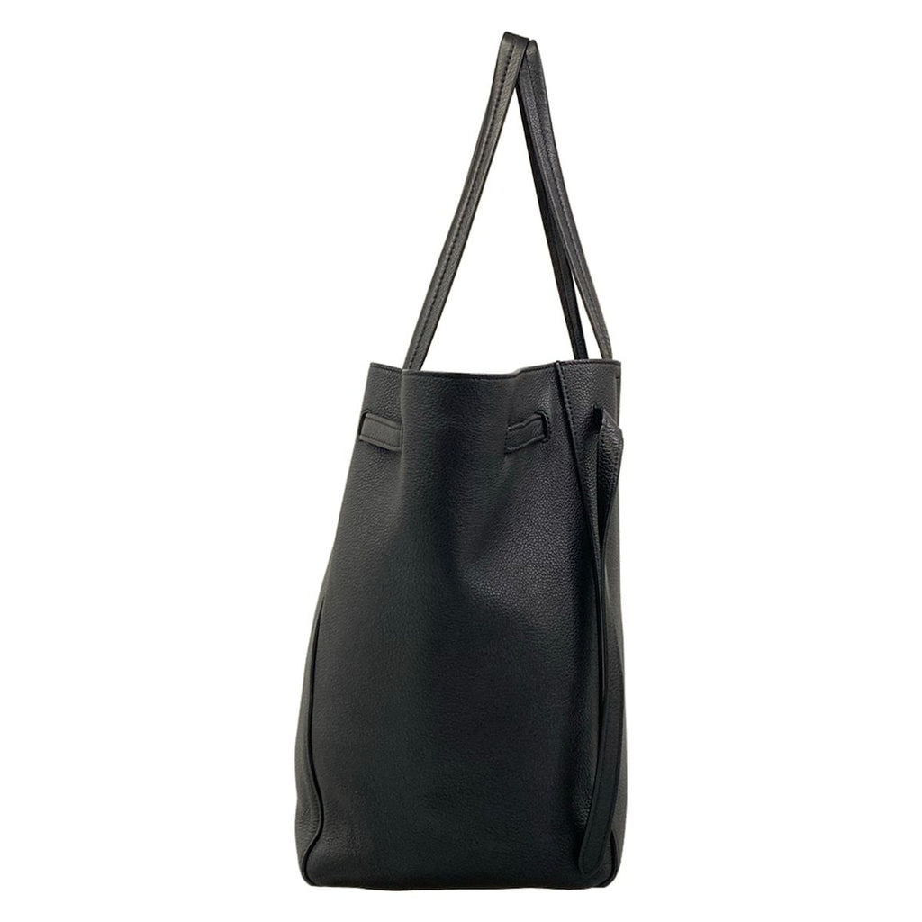 Celine Tote Bag Cabas Phantom Small with Belt Black — view 2