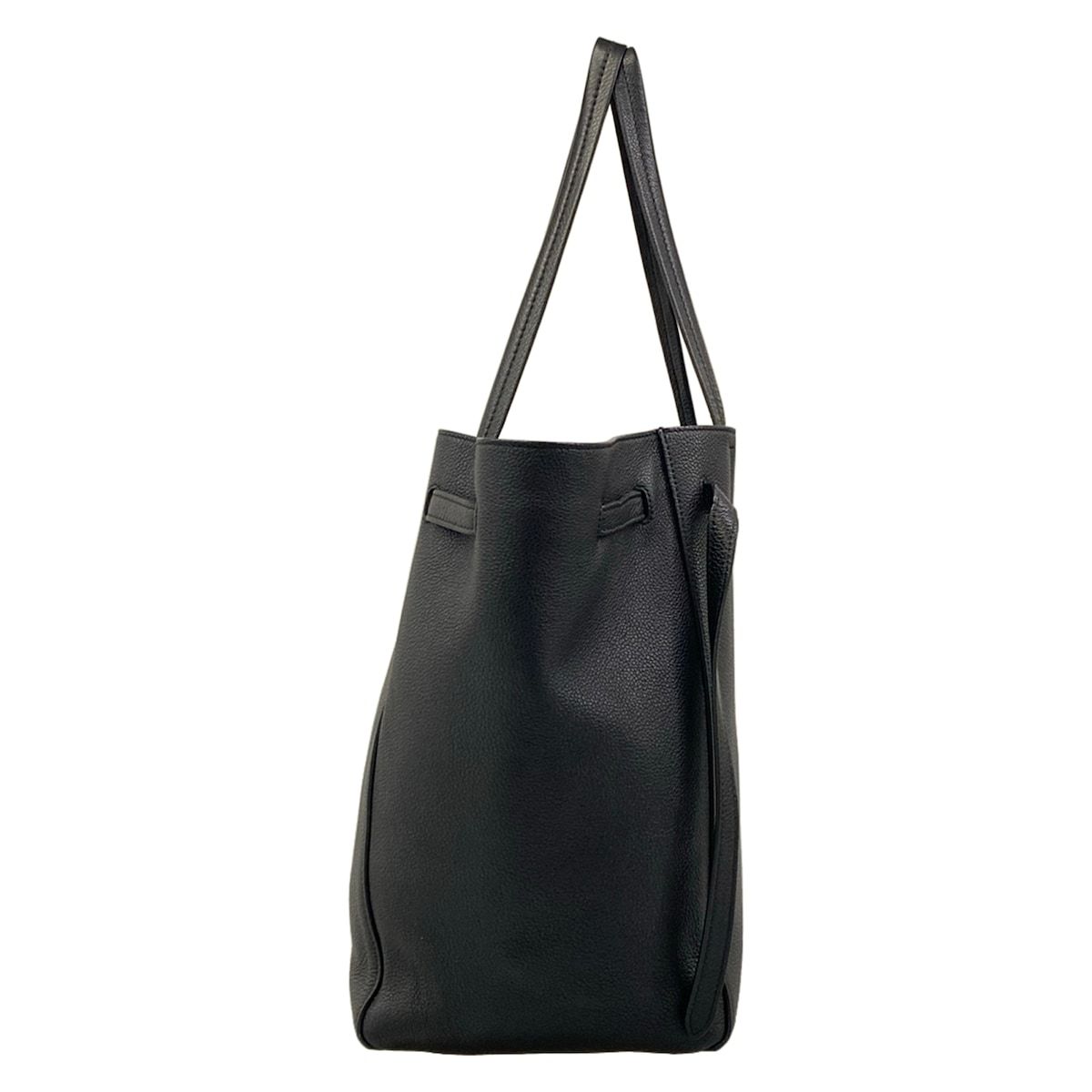 Celine Tote Bag Cabas Phantom Small with Belt Black — view 2