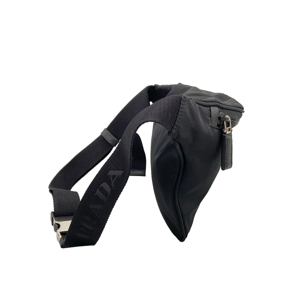 Prada Waist Pouch Black Re-Nylon Leather — view 2