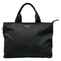 Prada Tote Bag Black Leather