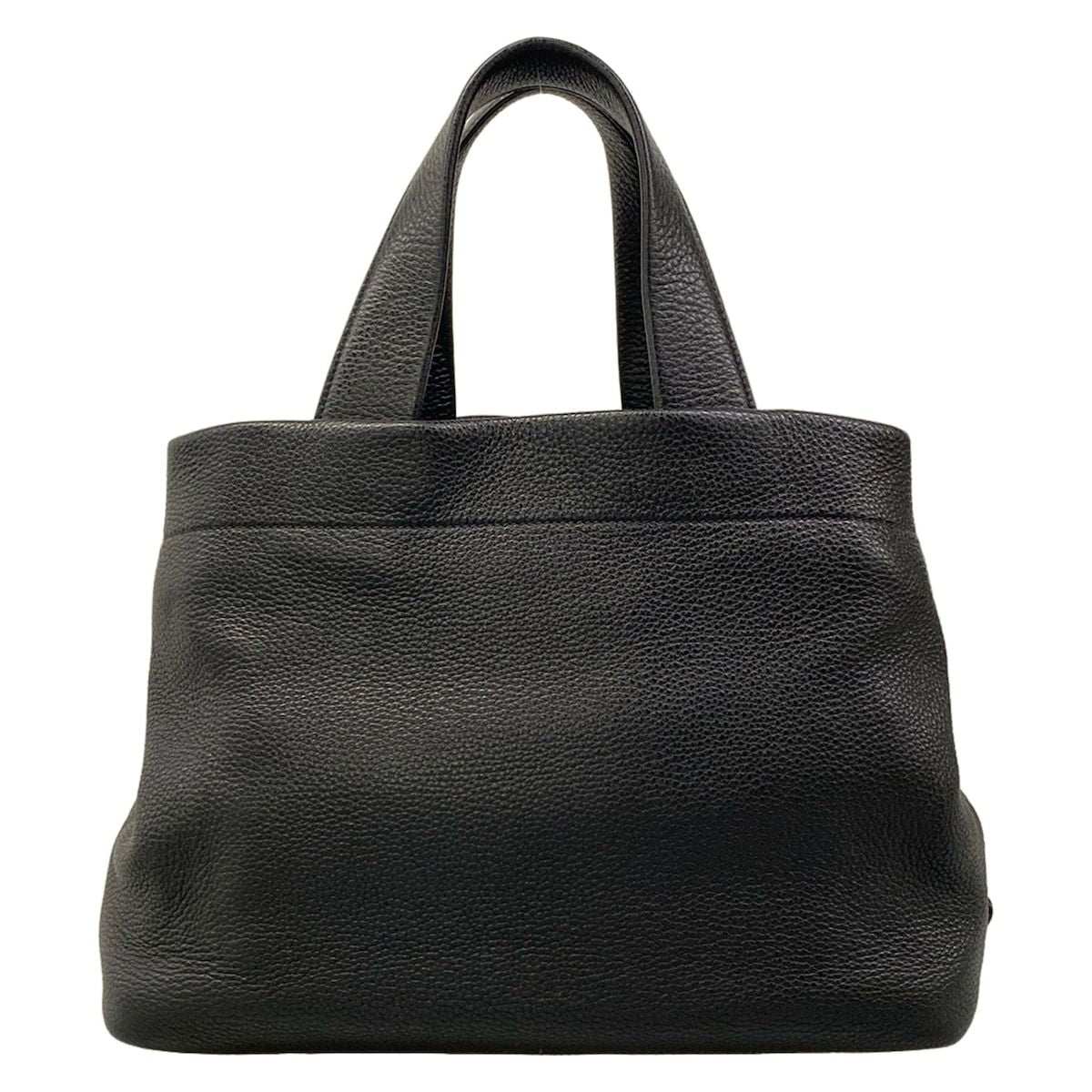 Prada Tote Bag Medium Leather Black Perforated — view 3