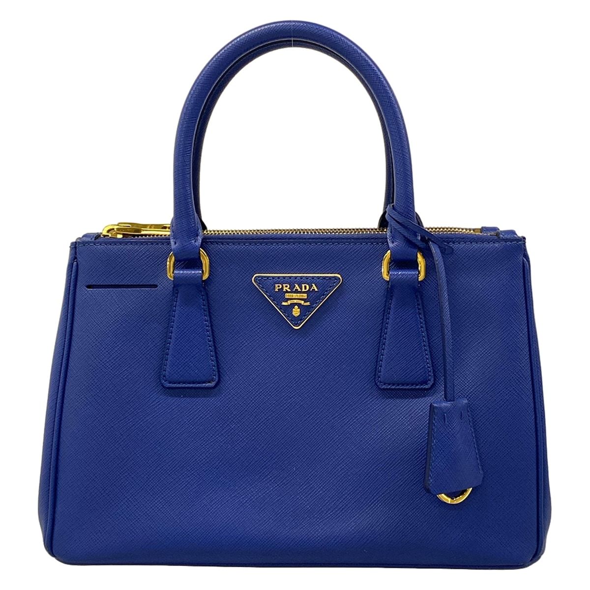 Prada Galleria Mini Bag Blue Leather