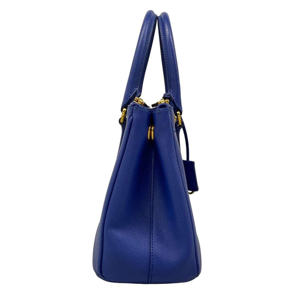 Prada Galleria Mini Bag Blue Leather — view 2