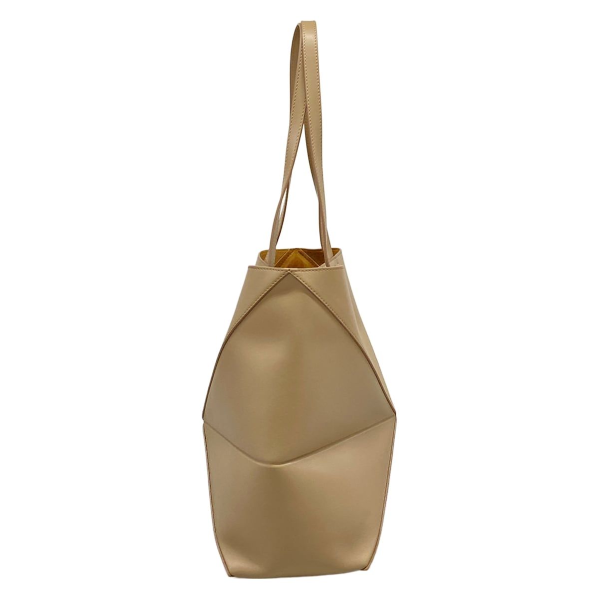 Loewe Tote Bag Puzzle Fold Medium Gray Beige Folding — view 2