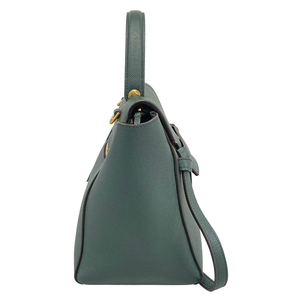 Celine Belt Bag Micro Dark Green Leather — view 2