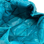 Bottega Veneta Tote Bag Padded Lock Blue Green Lambskin — view 7