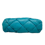 Bottega Veneta Tote Bag Padded Lock Blue Green Lambskin — view 5