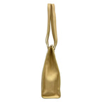 Chanel Tote Bag Beige Gold Logo — view 4