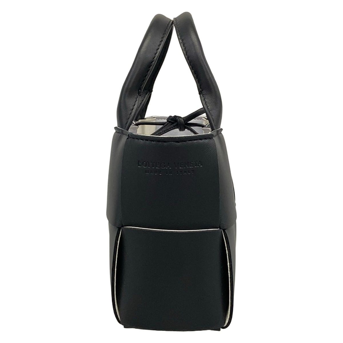 Bottega Veneta Tote Bag Candy Arco Black White Gray Leather — view 2