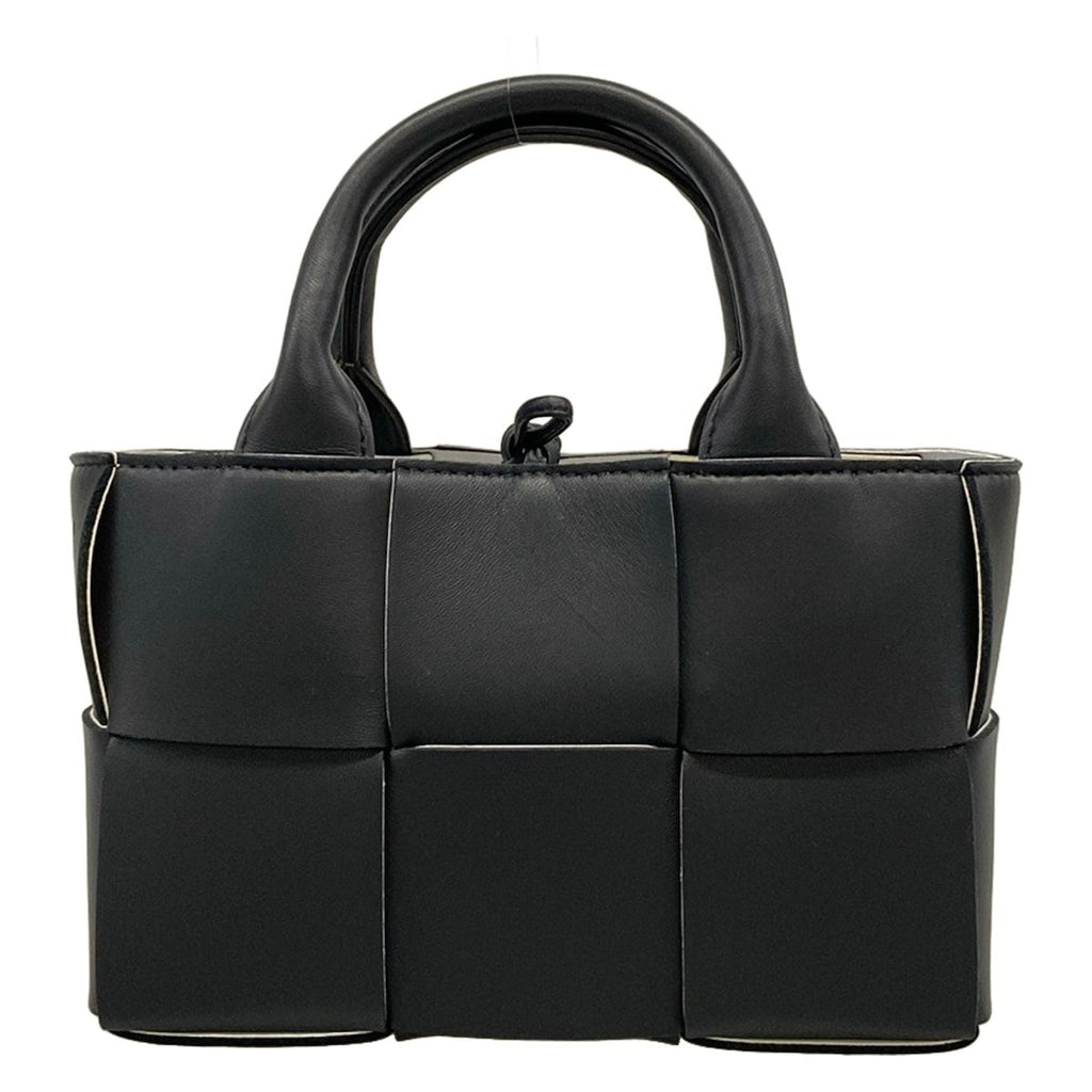 Bottega Veneta Tote Bag Candy Arco Black White Gray Leather