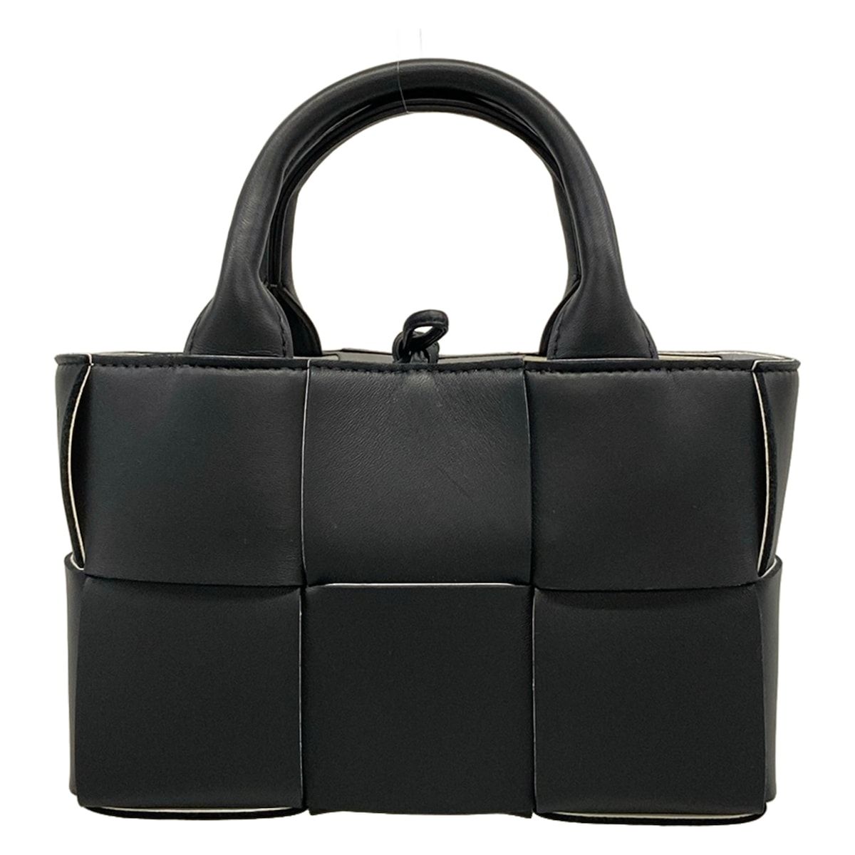 Bottega Veneta Tote Bag Candy Arco Black White Gray Leather