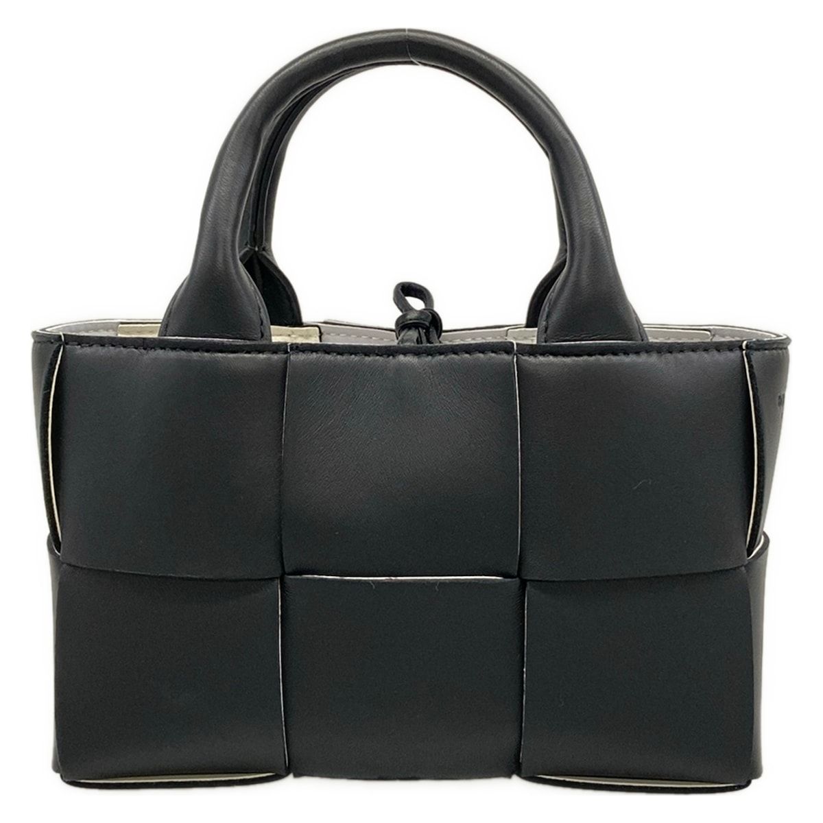 Bottega Veneta Tote Bag Candy Arco Black White Gray Leather — view 3
