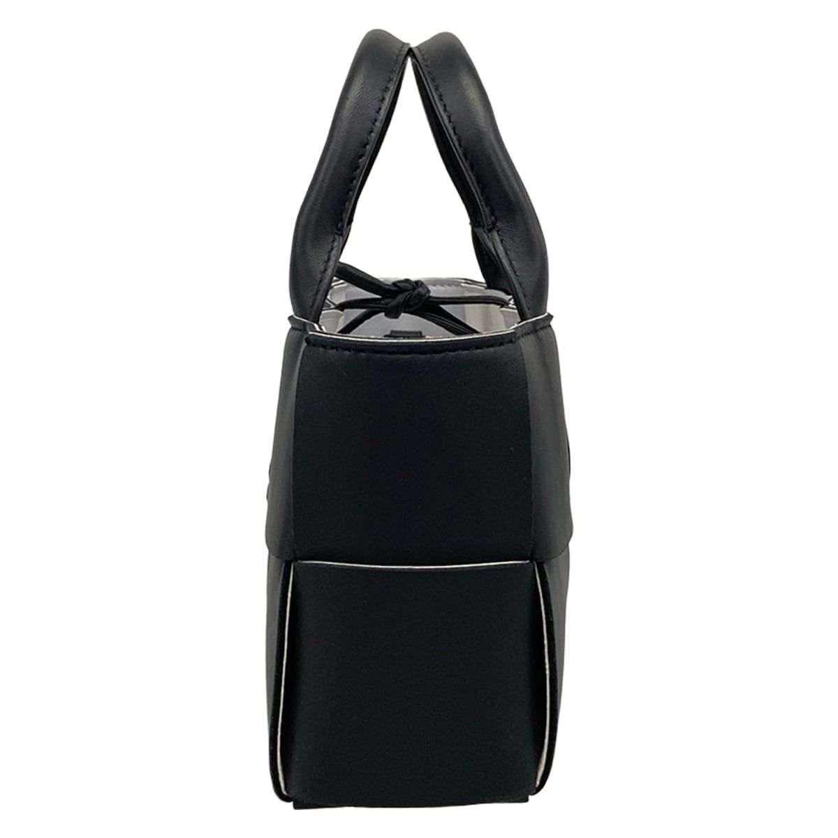 Bottega Veneta Tote Bag Candy Arco Black White Gray Leather — view 4